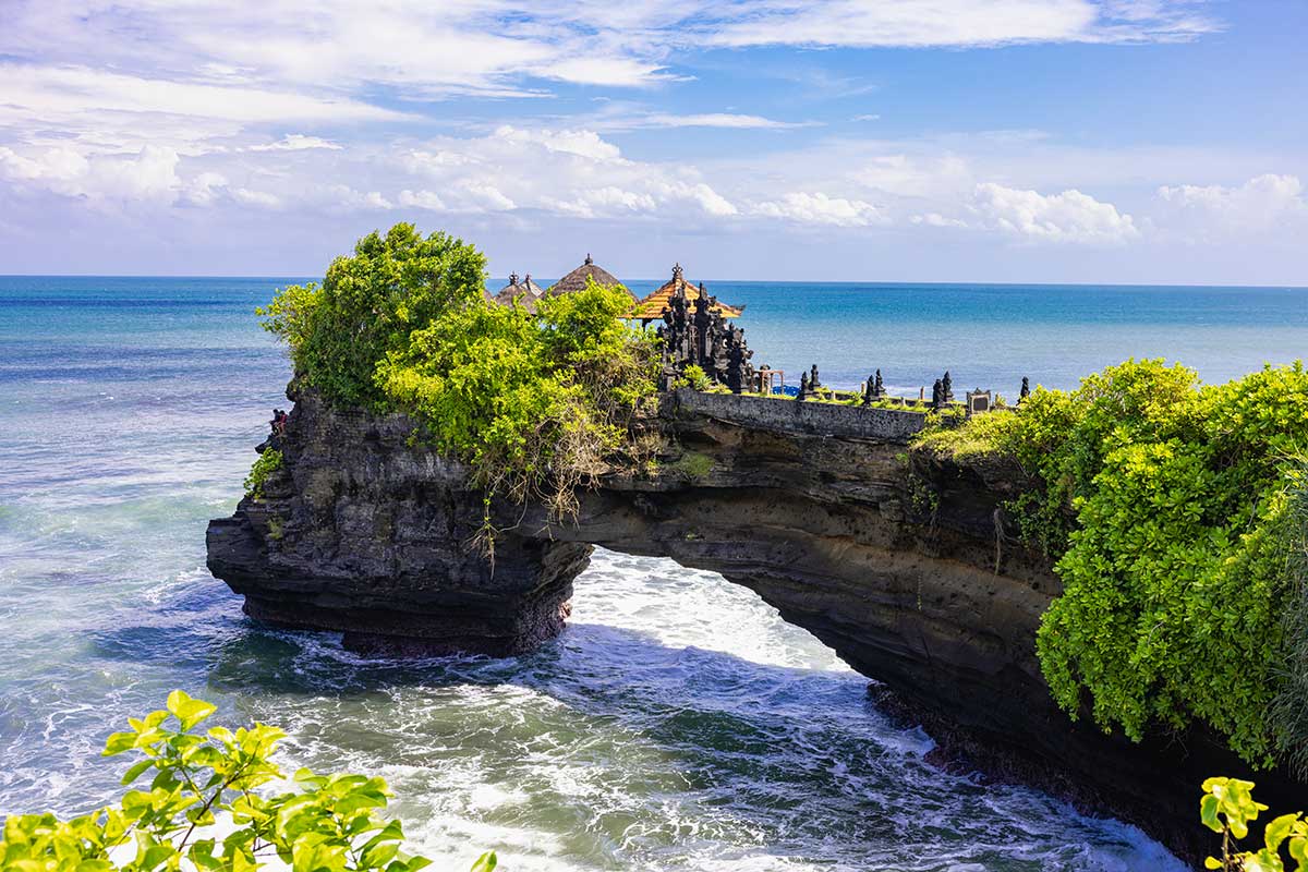 Bali holidays from Australia — a clifftop temple above the ocean