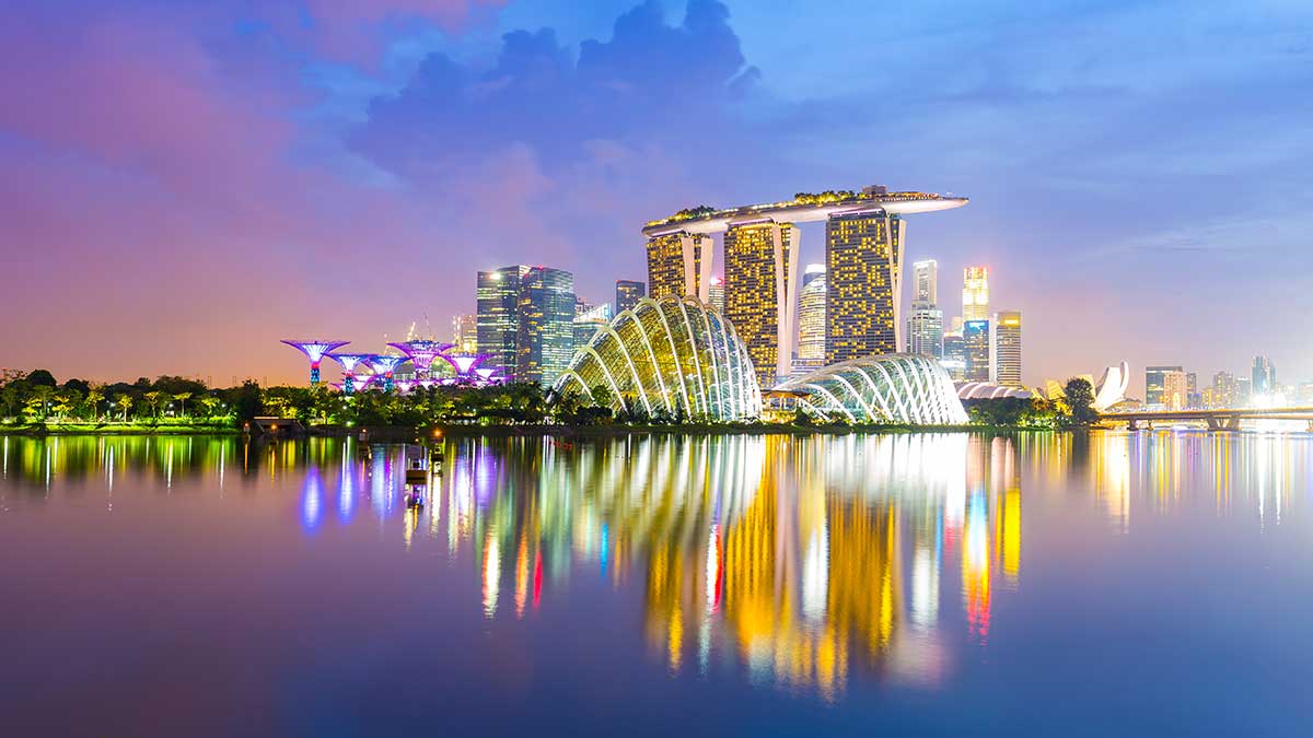 Singapore family holiday — Marina Bay Sands skyline