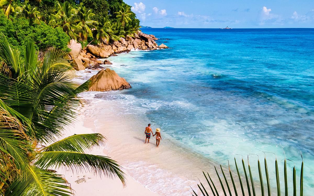 Seychelles honeymoon — pristine Indian Ocean beach