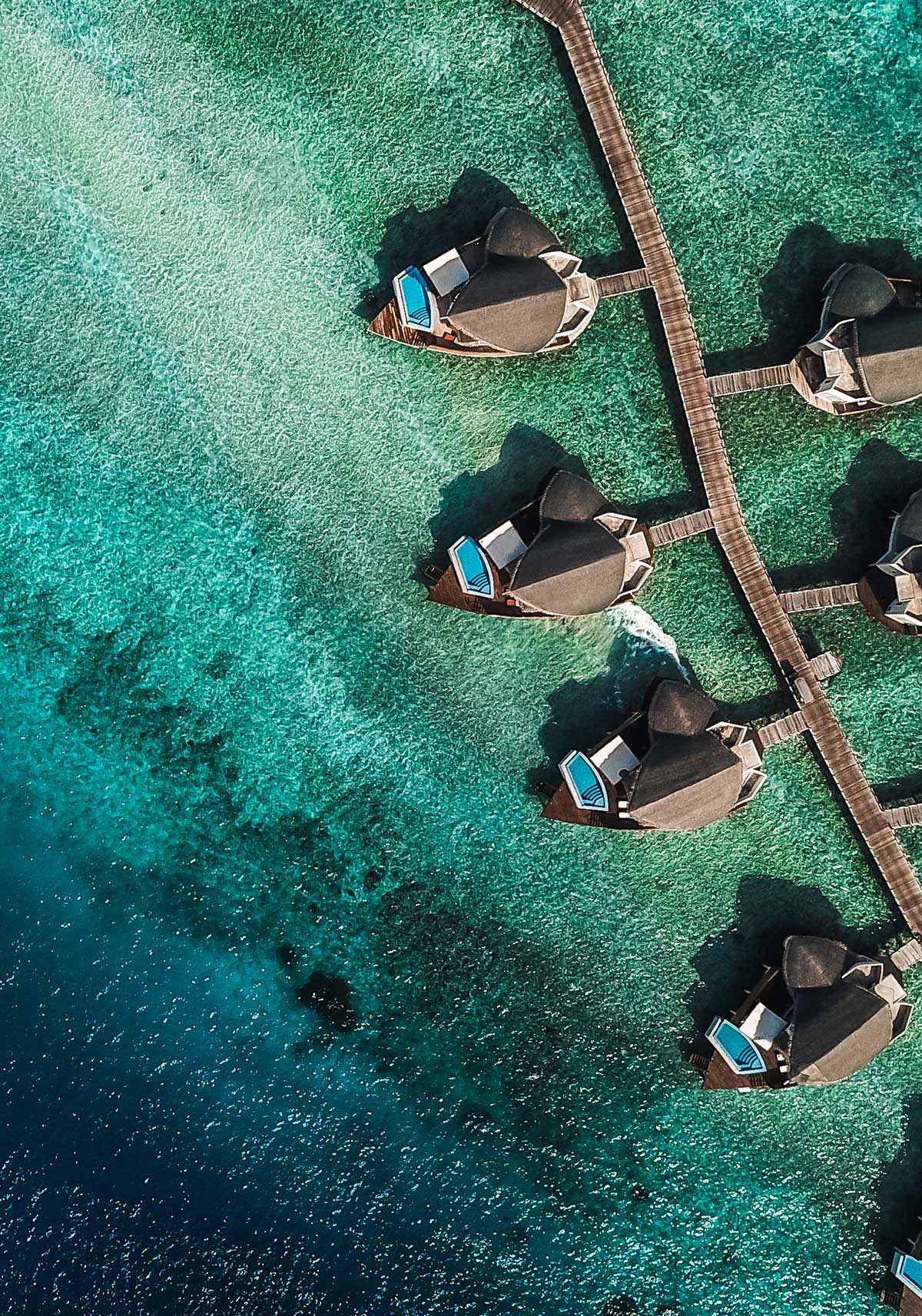 Maldives luxury — overwater suite with private pool